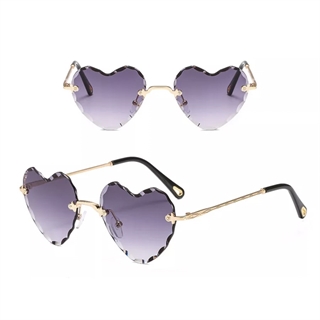 Hjerte solbrille- sort